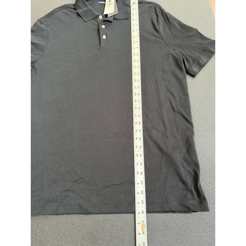 NWT Polo Ralph Lauren Mens Custom Fit Short Sleeve Polo Black Large